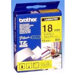 BROTHER TZE641 NASTRO LAMINATO 18MMx8MTCOLORE GIALLO STAMPA NERO