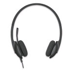 LOGITECH H340 USB HEADSET CUFFIE CON MICROFONO CAVO 1.8MT USB COLORE NERO