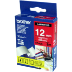 BROTHER TZE435 NASTRO TYPE TZ LAMINATO 12MM X 8MT COLORE ROSSO STAMPA BIANCO