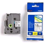 BROTHER TZE241 NASTRO LAMINATO PER STAMPANTI A TRASFERIMENTO TERMICO 1.8CMx8MT COLORE BIANCO STAMPA NERO