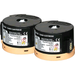 EPSON C13S050710 TONER NERO PER WORKFORCE AL-M200DN WORKFORCE AL-M200DW CONFEZIONE DOPPIA 2 x 2500 PAGINE