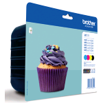 BROTHER MULTIPACK LC-123VALBP CARTUCCIA NERO + GIALLO + CIANO + MAGENTA 
