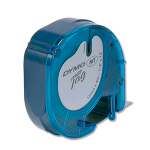 DYMO LETRATAG NASTRO 12MMx4MT COLORE BLU STAMPA NERO (S0721650A)