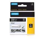 DYMO D1 RHINOPRO NASTRO IN VINILE PER ETICHETTATRICE COLORE NERO SCRITTA BIANCA 19MM X 5MT