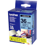 BROTHER TZE561 NASTRO LAMINATO 36MM X 8MT COLORE BLU STAMPA BLACK