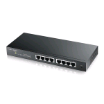 ZYXEL ZYXGS-1900-8 SWITCH 8 PORTE LAN RJ-45 10/100/1000 BLACK GARANZIA ITALIA