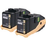 EPSON C13S050609 2 X TONER NERO PER AL-C9300D2TN/AL-C9300D3TNC/AL-C9300DN/AL-C9300DTN/AL-C9300N/AL-C9300TN