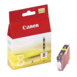 CANON CLI-8Y SERBATOIO GIALLO PER PIXMA IP4200-IP4500-IP5200-IP5200R-MP500-MP800-MP530-MP800R-MP830-IP6600D-IP4300-IP5300-IP6700D-PRO9000-MP600-MP610-MP970-MX850 (0623B001)