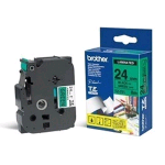 BROTHER TZE751 NASTRO PER ETICHETTATRICE 24MM COLORE GREEN STAMPA BLACK