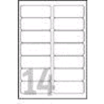 AVERY-ZWECKFORM L7063-20 CONF 280 ETICHETTE 38.1x 99.1 MM AUTOADESIVE BIANCO