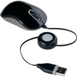 TARGUS AMU75EU MOUSE OTTICO USB CON CAVO RETRATTILE COLORE NERO/GRIGIO