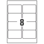 AVERY-ZWECKFORM L7565-25 CONF 200 ETICHETTE ADESIVE 67.7x99.1 MM TRASPARENTE FINITURA OPACA