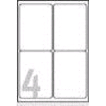 AVERY-ZWECKFORM L4774-20 CONF 80 ETICHETTE IN POLIESTERE 99.1x139 MM COLORE BIANCO