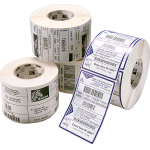 ZEBRA Z-SELECT 2000T CONF 4 ROTOLI ETICHETTE ADESIVE 57x32 MM 5.087 ETICHETTE/ROTOLO COLORE BIANCO