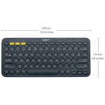 LOGITECH K380 TASTIERA BLUETOOTH LAYOUT ITALIANO COLORE GRIGIO