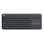 LOGITECH K400 PLUS TASTIERA WIRELESS LAYOUT ITALIANO CON TOUCHPAD INTEGRATO COLORE NERO