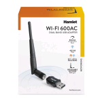 HAMLET HNW600ACU ADATTATORE DI RETE WIRELESS ESTERNO 600Mbps INTERFACCIA USB 2.0 COLORE NERO