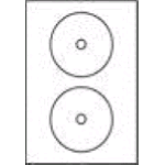 AVERY-ZWECKFORM L7676-25 CONFEZIONE 50 ETICHETTE ADESIVE PER CD/DVD DIAMETRO 117 MM COLORE BIANCO FINITURA OPACA
