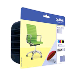 BROTHER LC-229XLVALBP CARTUCCIA NERO+GIALLO+CIANO+MAGENTA PER MFC J5620DW-J5625DW-J5720DW 2.400 PAG TOT