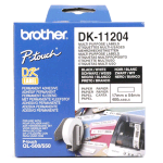 BROTHER DK11204 ROTOLO 400 ETICHETTE ADESIVE 17x54 MM COLORE BIANCO FINITURA OPACA