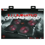 TRUST GXT 278 NOTEBOOK COOLING STAND BASE DI RAFFREDDAMENTO PER NOTEBOOK 4 VENTOLE COLORE NERO