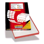 MARKIN 210C556 CONFEZIONE 4.800 ETICHETTE ADESIVE 24.75x52.50 MM COLORE BIANCO FINITURA OPACA