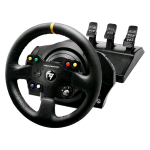 THRUSTMASTER TX RACING WHEEL LEATHER EDITION VOLANTE IN PELLE CUCITA A MANO COMPOSTO DA <TX SERVO BASE+ 3TPA + TM LEAHTER 28 GT WHEEL