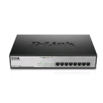 D-LINK DGS-1008MP SWITCH NON GESTITO 8 PORTE GIGABIT ETHERNET 10/100/1000 RJ-45 FULL DUPLEX PoE (140 W) MONTABILE SU RACK