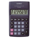 CASIO HL-815L CALCOLATRICE TASCABILE 8 CIFRE ALIMENATZIONE BATTERIA COLORE NERO
