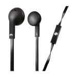 MELICONI MY SOUND SPEAK FLAT AURICOLARI CON MICROFONO CAVO 1.2MT JACK 3.5MM COLORE NERO