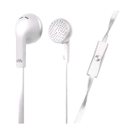 MELICONI MY SOUND SPEAK FLAT AURICOLARI CON MICROFONO CAVO 1.2MT JACK 3.5MM COLORE BIANCO