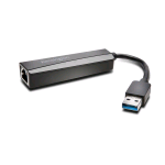 KENSINGTON UA0000E ADATTATORE ETHERNET USB 3.0 MASCHIO/RJ-45 FEMMINA COLORE NERO