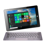 E-TAB PRO 10.1" ATOM Z8300 QUAD-CORE 1.44GHz RAM 4GB MEMORIA 64GB WI-FI+4G LTE WIN 10 HOME + REMIX OS ITALIA NERO/GRIGIO (ET101FL/64DR1)