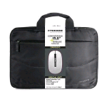 TUCANO IDEA BORSA + MOUSE WIRELESS (BORSA SLIM PER NOTEBOOK DA 15,6" TRACOLLA COLORE NERO + MOUSE WIRELESS COLORE BIANCO)