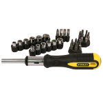BLACK AND DECKER STANLEY 0-54-925 SET PORTAINSERTI CON 27 INSERTI VARI COLORE GIALLO/NERO