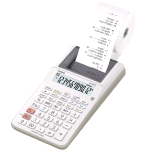 CASIO HR-8RCE CALCOLATRICE SCRIVENTE DISPLAY 12 CIFRE COLORE BIANCO