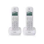 BRONDI GALA TWIN TELEFONO 2 CORDLESS DECT RUBRICA ID CHIAMATE SVEGLIA 7H AUTONOMIA COLORE BIANCO 