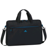 RIVACASE REGENT BORSA PER NOTEBOOK DA 15.6" COLORE NERO INSERTI BLU
