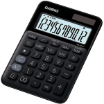CASIO MS-20UC-BK CALCOLATRICE DA TAVOLO 12 CIFRE COLORE NERO
