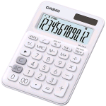 CASIO MS-20UC-WE CALCOLATRICE DA TAVOLO 12 CIFRE COLORE BIANCO