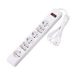 TECHMADE SL203080 MULTIPRESA 8 POSTI 4 PRESE 10A +T / 4 PRESE 10A SCHUKO