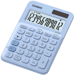 CASIO MS-20UC-LB CALCOLATRICE DA TAVOLO 12 CIFRE AZZURRO