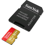 SANDISK 64GB EXTREME MICROSDXC 160MB/S