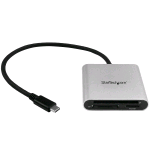 STARTECH LETTORE SCHEDE ESTERNO CARD USB-C 3.1 NERO/ARGENTO