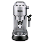 DE LONGHI DEDICA STYLE MACCHINA CAFFE' ESPRESSO 15 BAR 1.350W TANICA 1LT CON CAPPUCCINATORE COLORE SILVER/NERO