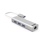 HAMLET XHUB330LAN HUB USB 3.0 + LAN 3 X SUPERSPEED USB 3.0 + 1 X 1000 BASE-T - DESKTOP