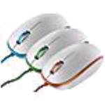MEDIACOM M-MEB50 MOUSE USB 1.000 DPI COLORE BIANCO-BLU VERDE ARANCIONE
