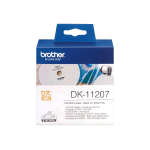 BROTHER DK-11207 ETICHETTE CD/DVD 100 Pz NERO/BIANCO