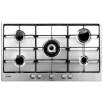 CANDY PG 953/1 SX PIANO COTTURA A GAS 5 FUOCHI ACCIAIO INOX
