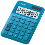 CASIO MS-20UC CALCOLATRICE DA TAVOLO 12 CIFRE BLU